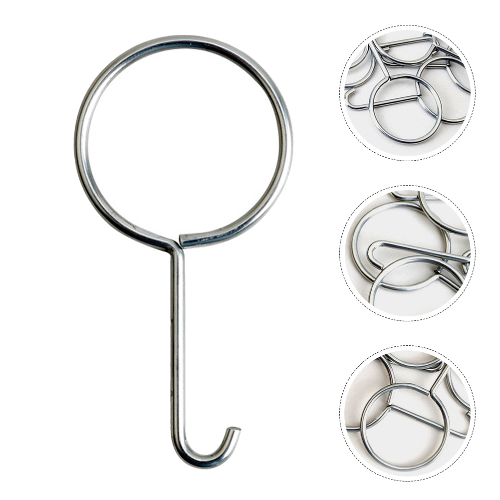 Drain Pipe Clip - ステンレス鋼シャワーリフティングツール、フックプーラー、排水格子リフター、銀除去、10個