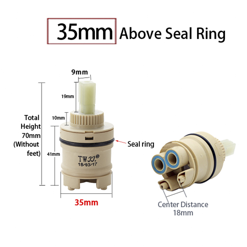 タップミキシングハイスプールバルブ 35mm/40mm セラ - Shower Valve Cartridge のレビューと価格