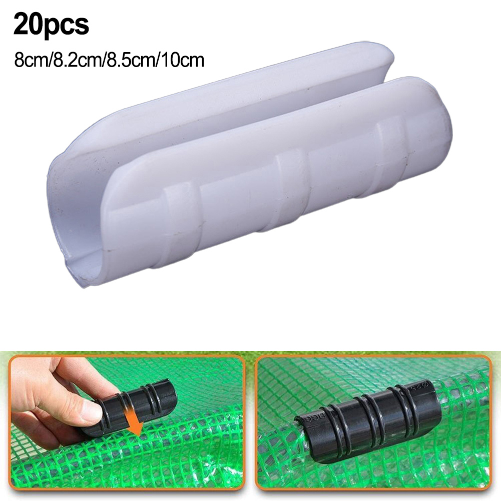20 個温室フレームフィルムバックルクリップ温室スナップクラ - Plastic Pipe Clip のレビューと価格